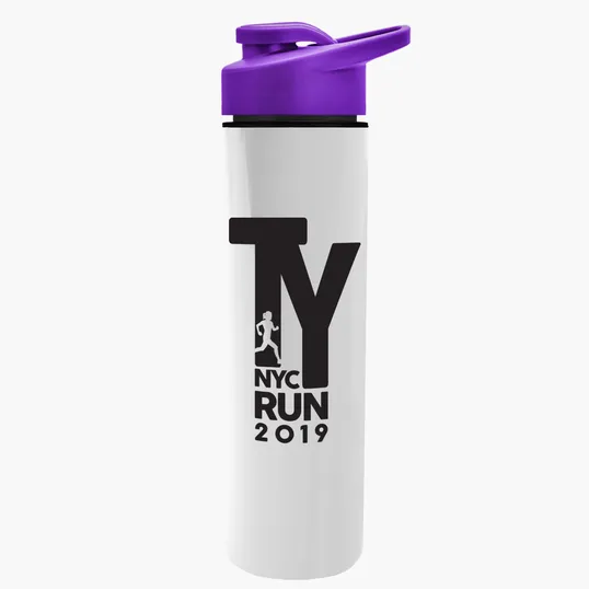 Garyline® Slim Double-Wall Insulated Bottle with Drink-Thru Lid, 16 oz. — view 115