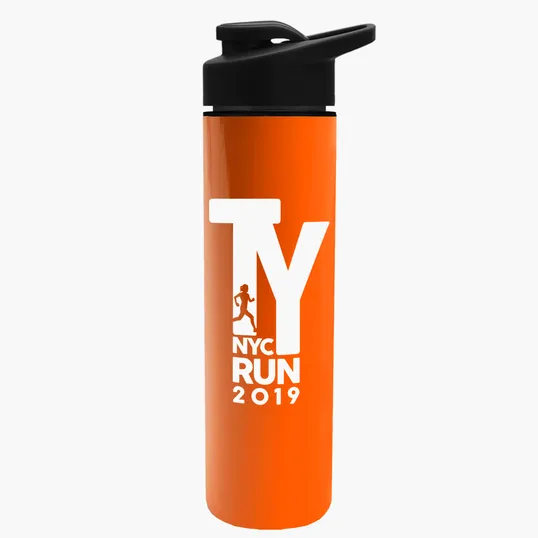 Garyline® Slim Double-Wall Insulated Bottle with Drink-Thru Lid, 16 oz. — view 134