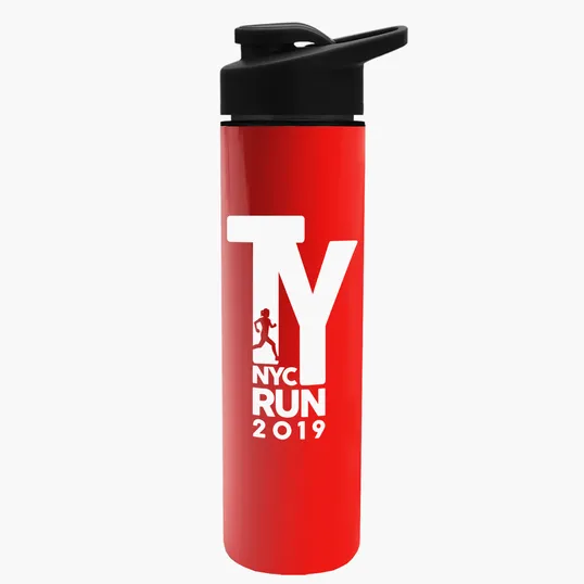 Garyline® Slim Double-Wall Insulated Bottle with Drink-Thru Lid, 16 oz. — view 146