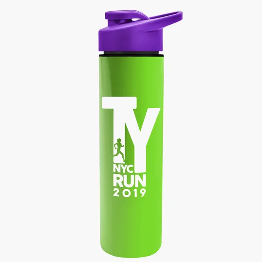Garyline® Slim Double-Wall Insulated Bottle with Drink-Thru Lid, 16 oz. — view 105