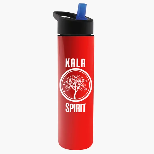 Garyline® Slim Double-Wall Insulated Bottle with Flip-Straw Lid, 16 oz. — view 149
