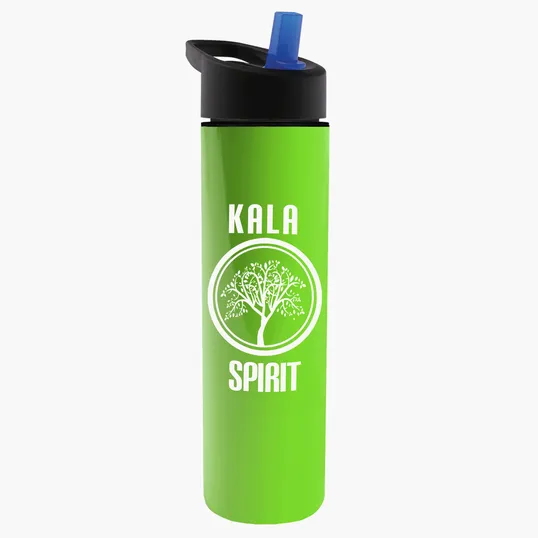 Garyline® Slim Double-Wall Insulated Bottle with Flip-Straw Lid, 16 oz. — view 131