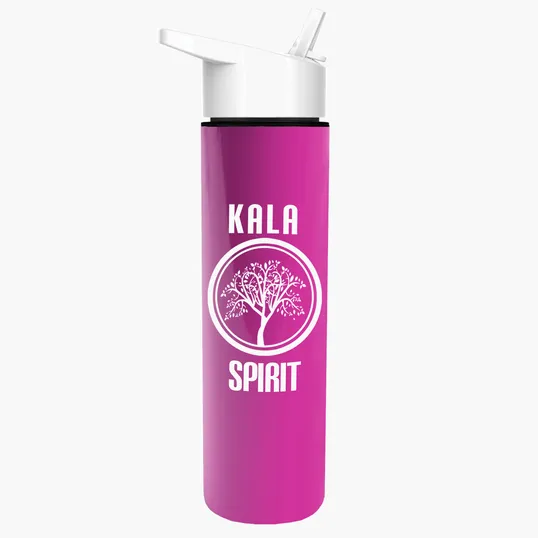 Garyline® Slim Double-Wall Insulated Bottle with Flip-Straw Lid, 16 oz. — view 118