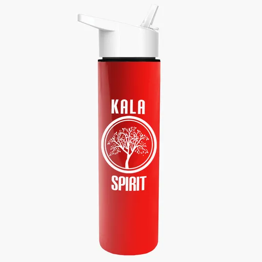 Garyline® Slim Double-Wall Insulated Bottle with Flip-Straw Lid, 16 oz. — view 123
