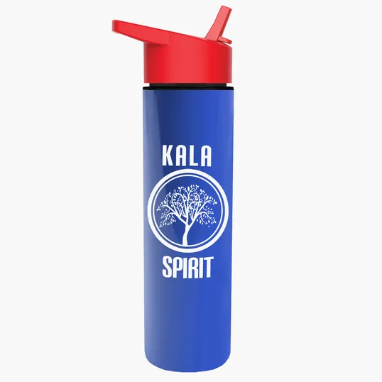Garyline® Slim Double-Wall Insulated Bottle with Flip-Straw Lid, 16 oz. — view 91