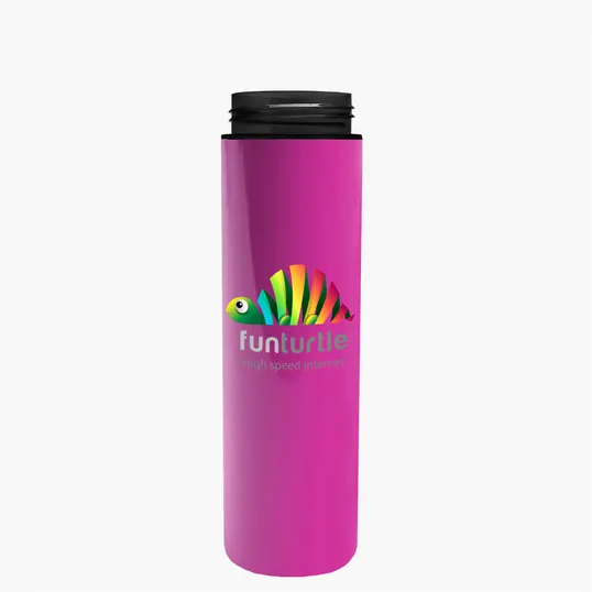 Garyline® Slim Double-Wall Insulated Bottle with Flip-Straw Lid, 16 oz. — view 146