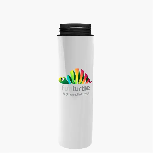Garyline® Slim Double-Wall Insulated Bottle with Flip-Straw Lid, 16 oz. — view 164