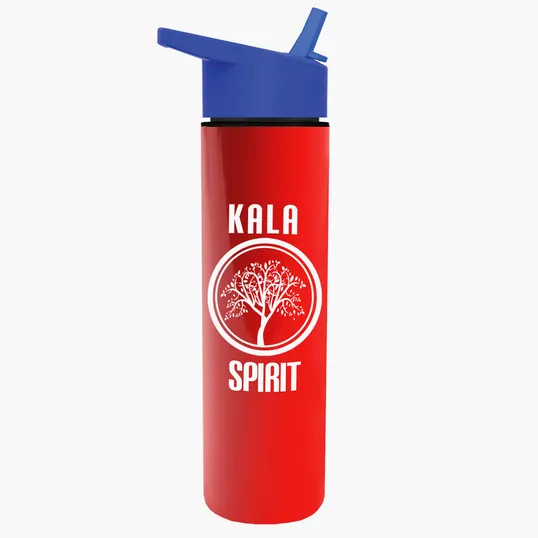 Garyline® Slim Double-Wall Insulated Bottle with Flip-Straw Lid, 16 oz. — view 99