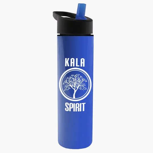 Garyline® Slim Double-Wall Insulated Bottle with Flip-Straw Lid, 16 oz. — view 155