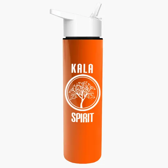 Garyline® Slim Double-Wall Insulated Bottle with Flip-Straw Lid, 16 oz. — view 121