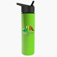 Garyline® Slim Double-Wall Insulated Bottle with Flip-Straw Lid, 16 oz. — view 130