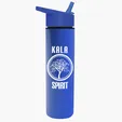 Garyline® Slim Double-Wall Insulated Bottle with Flip-Straw Lid, 16 oz. — view 101