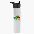 Garyline® Slim Double-Wall Insulated Bottle with Flip-Straw Lid, 16 oz. — view 160