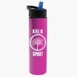 Garyline® Slim Double-Wall Insulated Bottle with Flip-Straw Lid, 16 oz. — view 144