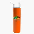 Garyline® Slim Double-Wall Insulated Bottle with Flip-Straw Lid, 16 oz. — view 122