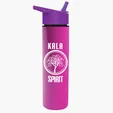 Garyline® Slim Double-Wall Insulated Bottle with Flip-Straw Lid, 16 oz. — view 105