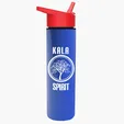 Garyline® Slim Double-Wall Insulated Bottle with Flip-Straw Lid, 16 oz. — view 91