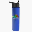 Garyline® Slim Double-Wall Insulated Bottle with Flip-Straw Lid, 16 oz. — view 154