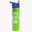 Garyline® Slim Double-Wall Insulated Bottle with Flip-Straw Lid, 16 oz. — view 95