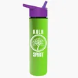 Garyline® Slim Double-Wall Insulated Bottle with Flip-Straw Lid, 16 oz. — view 107