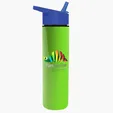 Garyline® Slim Double-Wall Insulated Bottle with Flip-Straw Lid, 16 oz. — view 96