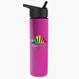 Garyline® Slim Double-Wall Insulated Bottle with Flip-Straw Lid, 16 oz. — view 143