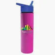 Garyline® Slim Double-Wall Insulated Bottle with Flip-Straw Lid, 16 oz. — view 94