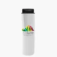 Garyline® Slim Double-Wall Insulated Bottle with Flip-Straw Lid, 16 oz. — view 164