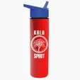 Garyline® Slim Double-Wall Insulated Bottle with Flip-Straw Lid, 16 oz. — view 99