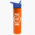 Garyline® Slim Double-Wall Insulated Bottle with Flip-Straw Lid, 16 oz. — view 97