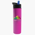 Garyline® Slim Double-Wall Insulated Bottle with Flip-Straw Lid, 16 oz. — view 141