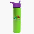 Garyline® Slim Double-Wall Insulated Bottle with Flip-Straw Lid, 16 oz. — view 108