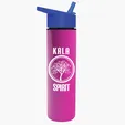 Garyline® Slim Double-Wall Insulated Bottle with Flip-Straw Lid, 16 oz. — view 93