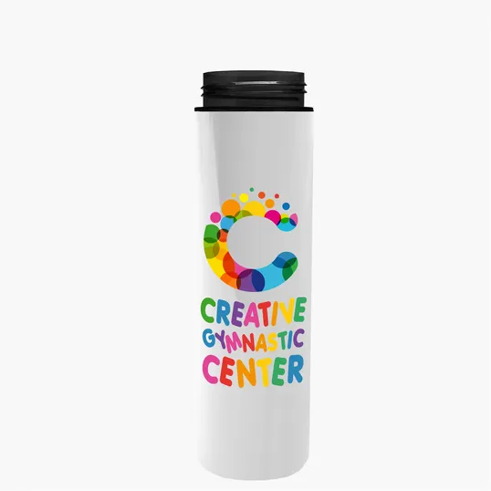 Garyline® Slim Double-Wall Insulated Bottle with Pop-Up Lid, 16 oz. — view 35