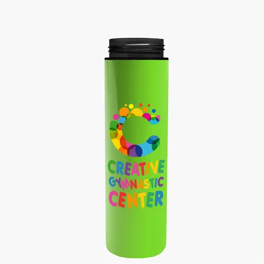 Garyline® Slim Double-Wall Insulated Bottle with Pop-Up Lid, 16 oz. — view 16