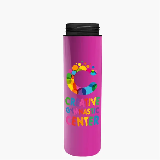 Garyline® Slim Double-Wall Insulated Bottle with Pop-Up Lid, 16 oz. — view 24