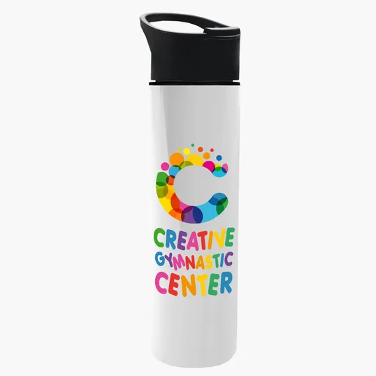 Garyline® Slim Double-Wall Insulated Bottle with Pop-Up Lid, 16 oz. — view 33