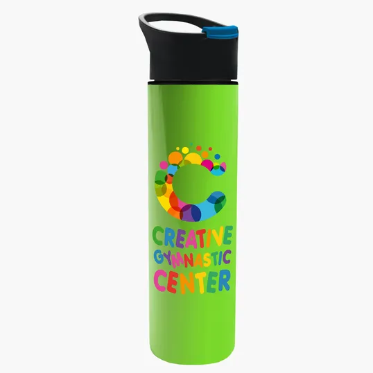 Garyline® Slim Double-Wall Insulated Bottle with Pop-Up Lid, 16 oz. — view 13