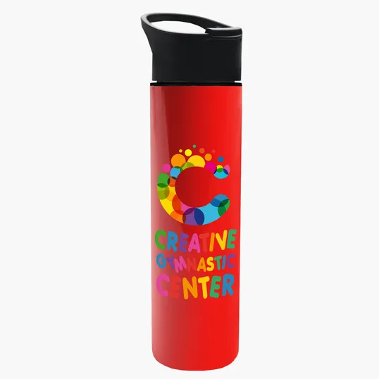 Garyline® Slim Double-Wall Insulated Bottle with Pop-Up Lid, 16 oz. — view 26