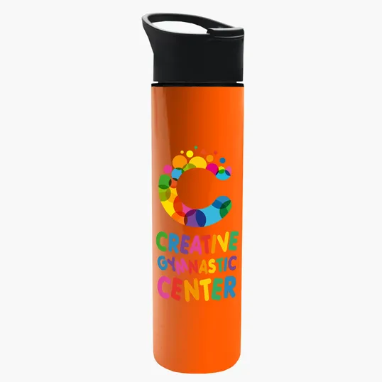 Garyline® Slim Double-Wall Insulated Bottle with Pop-Up Lid, 16 oz. — view 18