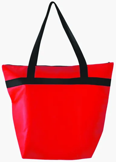 Insulated Shopper Tote with Zip Closure and 22" Handles — view 8