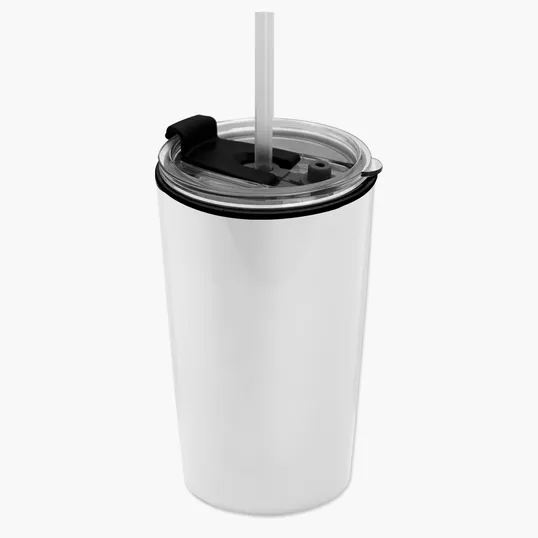 Garyline® Sentinel Metallic Acrylic Tumbler with 2-in-1 Lid with Straw, 14 oz. — view 35