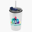 Garyline® Sentinel Metallic Acrylic Tumbler with 2-in-1 Lid with Straw, 14 oz. — view 28