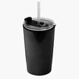 Garyline® Sentinel Metallic Acrylic Tumbler with 2-in-1 Lid with Straw, 14 oz. — view 31