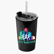 Garyline® Sentinel Metallic Acrylic Tumbler with 2-in-1 Lid with Straw, 14 oz. — view 2