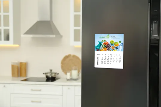 Good Value™ Business Card Magnet with 12-Sheet Calendar — view 5