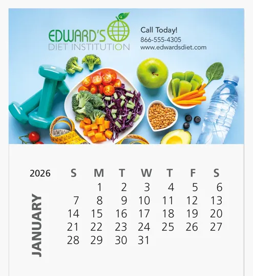 Good Value™ Business Card Magnet with 12-Sheet Calendar — view 4