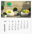 Good Value™ Business Card Magnet with 12-Sheet Calendar — view 3