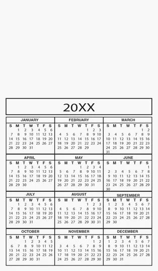 Good Value™ 20 Mil Calendar Magnet, 3.875 x 3.375 in. — view 2