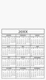 Good Value™ 20 Mil Calendar Magnet, 3.875 x 3.375 in. — view 2